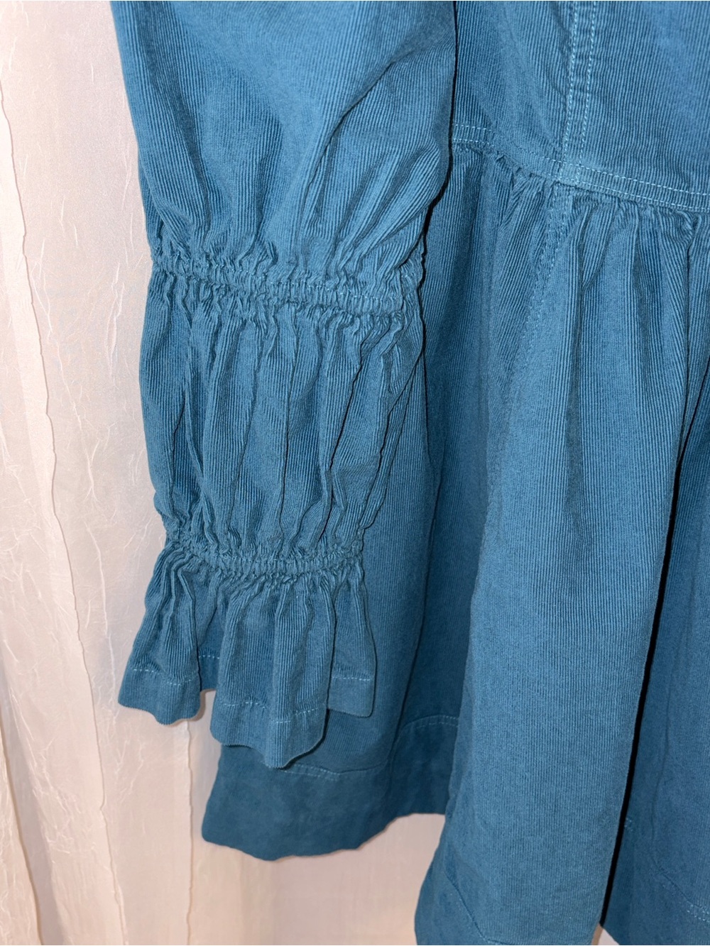 Anthropologie Pilcro Square-Neck Corduroy Babydoll Mini Dress - Picture 7 of 8